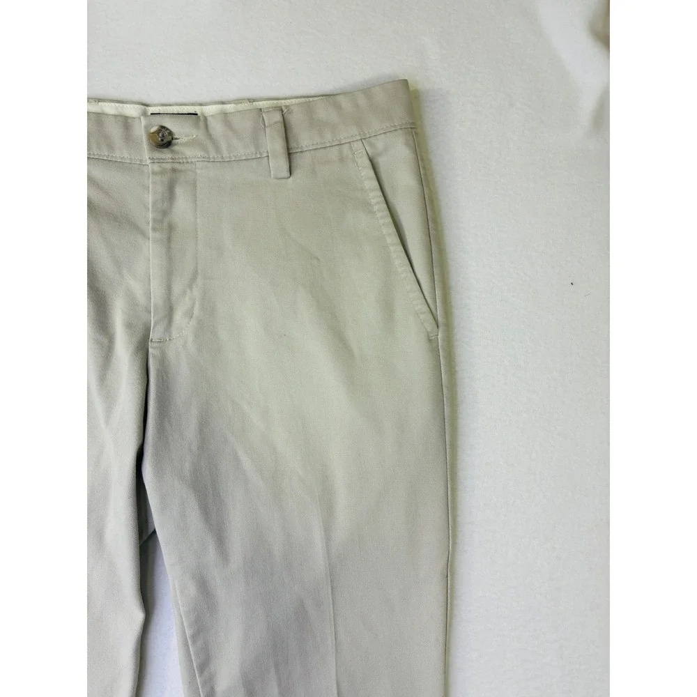 Dockers Mens Slim Fit Chino Pants Khaki Tan Flat Front Trousers 31x30